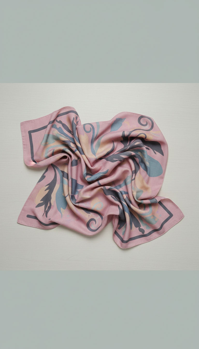 Square Hijab in Petal Pink